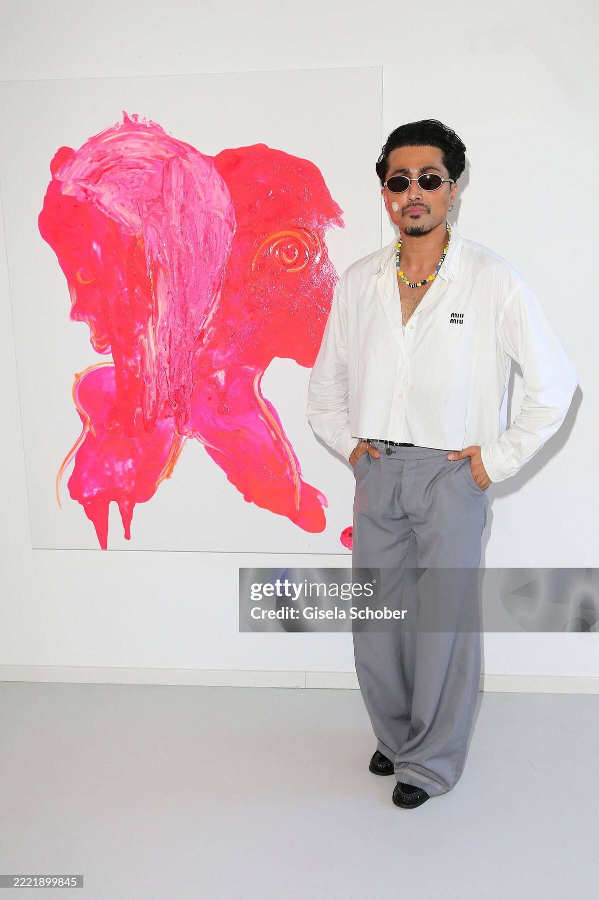 Samuel Sohebi attending Goetz von Schlotheim "Unborn Life" Vernissage In Munich Summer 2025
