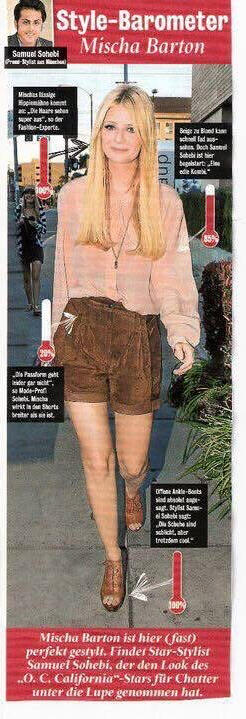 Mischa Barton red carpet look analyzed by Samuel Sohebi in Chatter Magazine fashion column