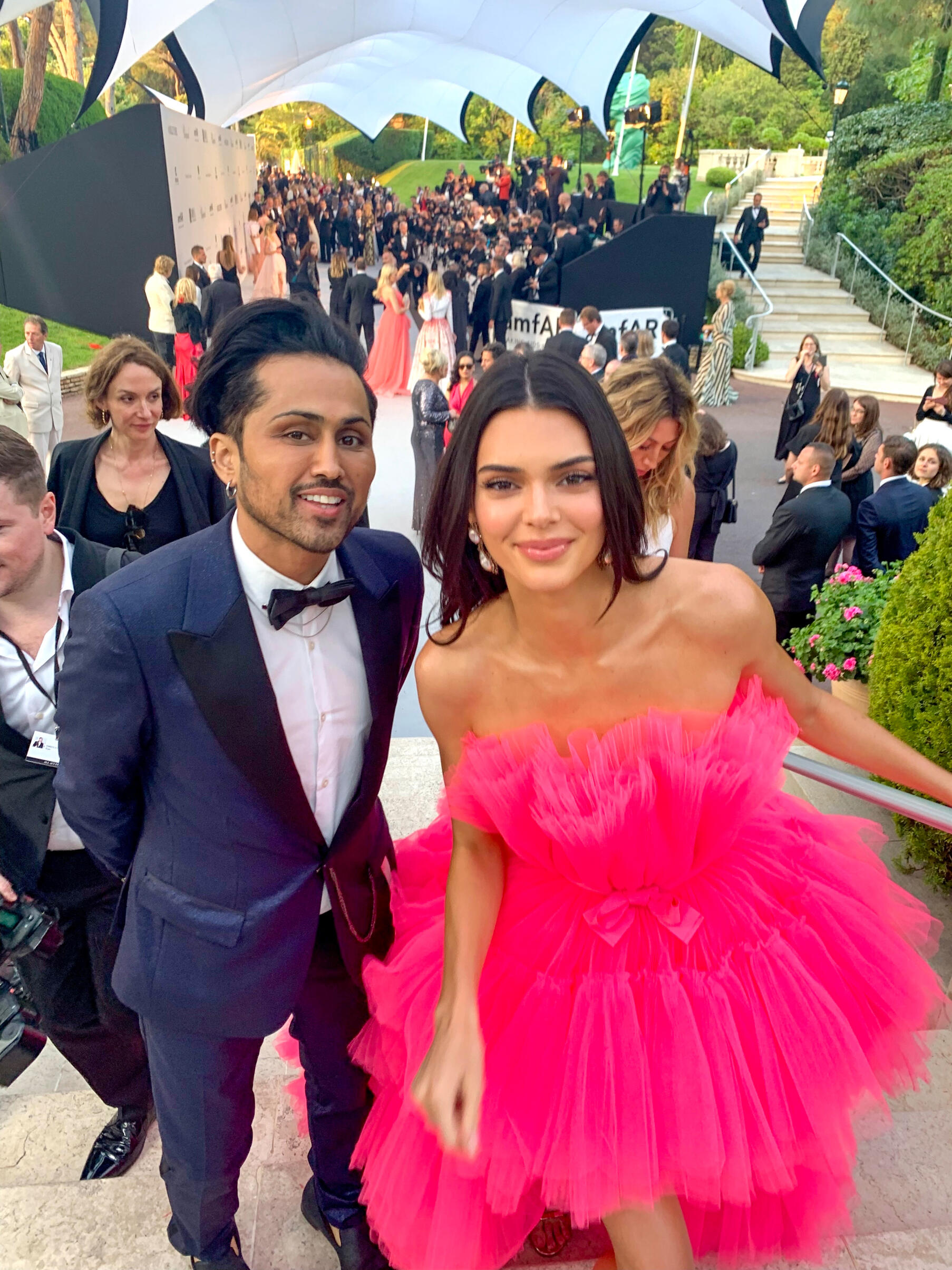 CANNES, FRANCE - MAY 25: Kendall Jenner & Samuel Sohebi attending the amfAR Cannes Gala 2019 at Hotel du Cap-Eden-Roc on May 23, 2019 in Cap d'Antibes, France. (Photo by Toni Anne Barson/FilmMagic)