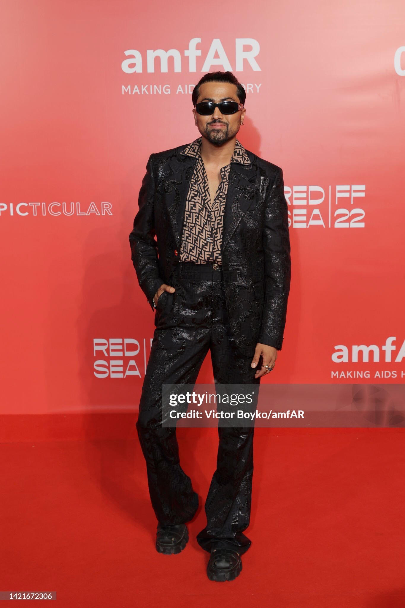 VENICE, ITALY - SEPTEMBER 07: Samuel Sohebi attends the amfAR Venice Gala 2022 at Arsenale on September 07, 2022 in Venice, Italy. (Photo by Victor Boyko/amfAR/Getty Images for amfAR)