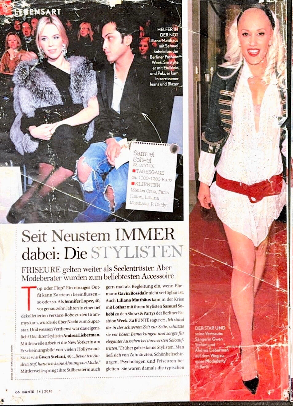 Samuel Schoaib Sohebi – BUNTE Magazine Feature, Issue 14/2010 (Burda Verlag)
