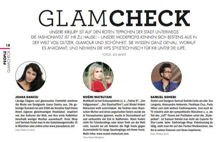 Samuel Sohebi KIR Munich Glamcheck jury fashion expert celebrity styling magazine feature Munich fashion scene