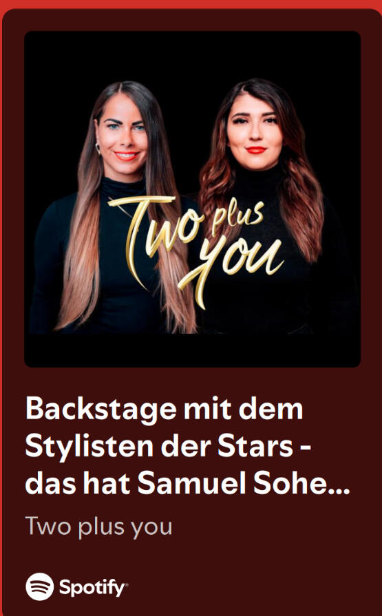 Samuel Sohebi als Podcast-Gast im Format „Two plus you“, spricht über seine Arbeit als Star-Stylist, Einblicke hinter die Kulissen der Modebranche und Erfahrungen mit internationalen Celebrities.